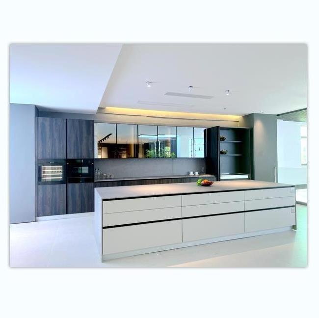 Modern Nordic Style Modern Kitchen Cabinet Design Luxury Solid Wood Kitchen Cabinets