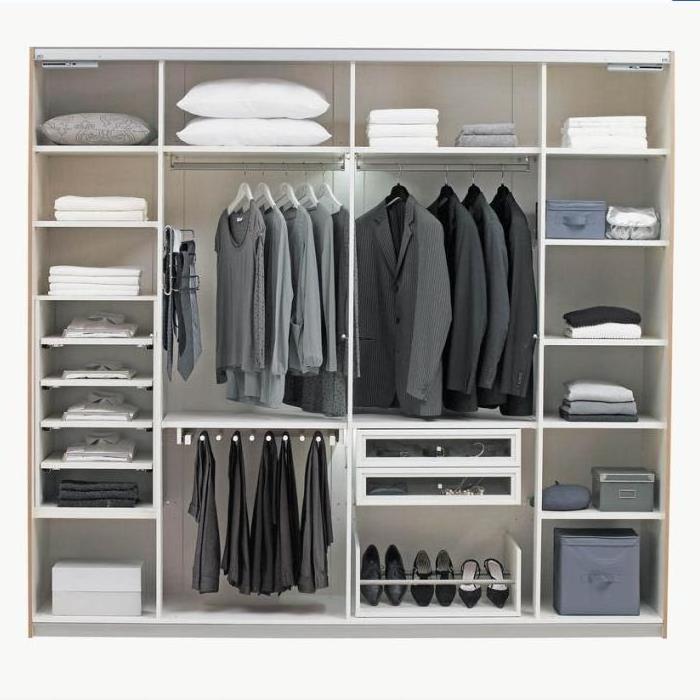 Rta Wardrobe Closet  U-Shaped Open Sliding Door Cheap Wardrobe Designs 4 Sliding Door Wardrobes For Cloth