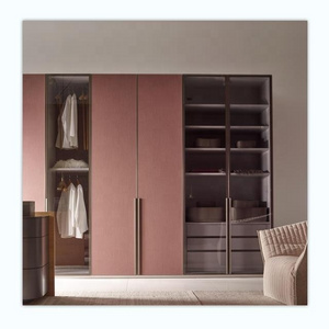 High Quality Modern Style Wooden Wardrobe Glossy Wardrobe Closet Customized