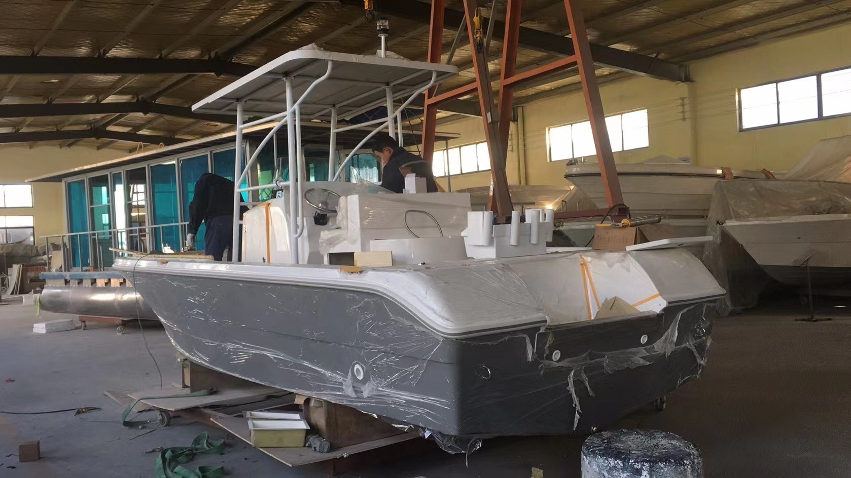 Fiberglass Boat Mould SG720B 24ft Fishing Boat Sports With Outboard Engines