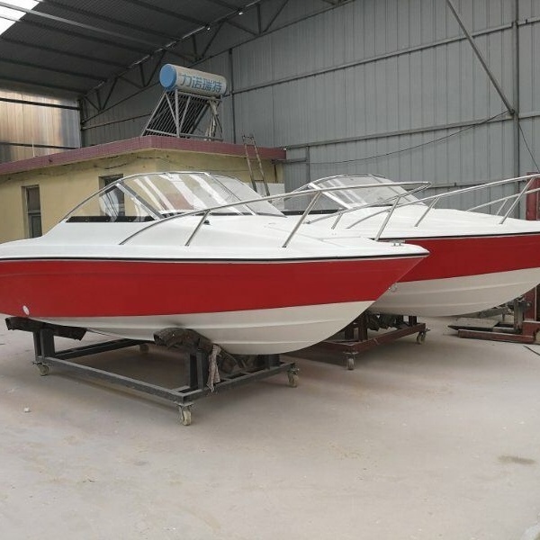 18-20ft outboard Fiberglass Cabin Fishing Boat for sale