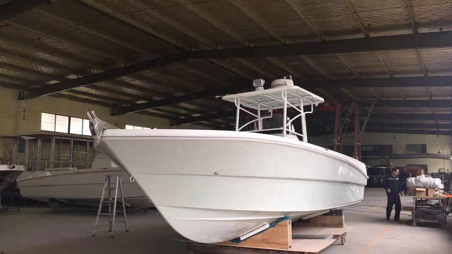 8.5M 28ft  Fiberglass Center Console Fishing Yacht Speed Sports Tuna Boat For Sale