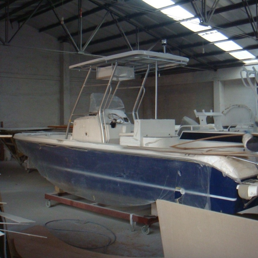 24ft Fiberglass Fishing Boat Center Console Yacht With T-top For Sale