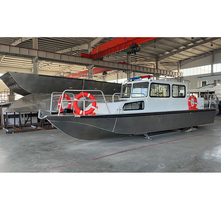 OEM chinese manufacture aluminum patrol boat pilot boat Rescue boat with motor for sale