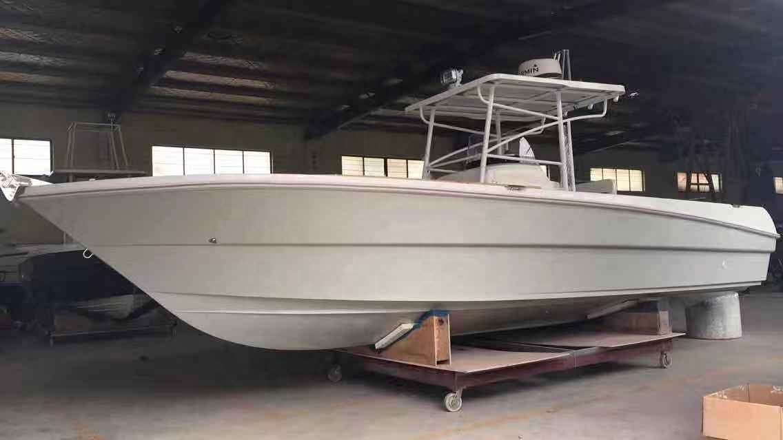 Fishing Vessel 28ft Fiberglass Sports Boat  Center Console Fishing Boat Water Speed Yacht For Sale