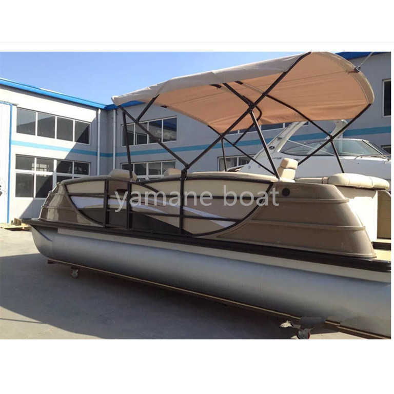 Outboard Engine Customized Color Aluminum Pontoon Boat High Quality Use for Fishing Party Travel