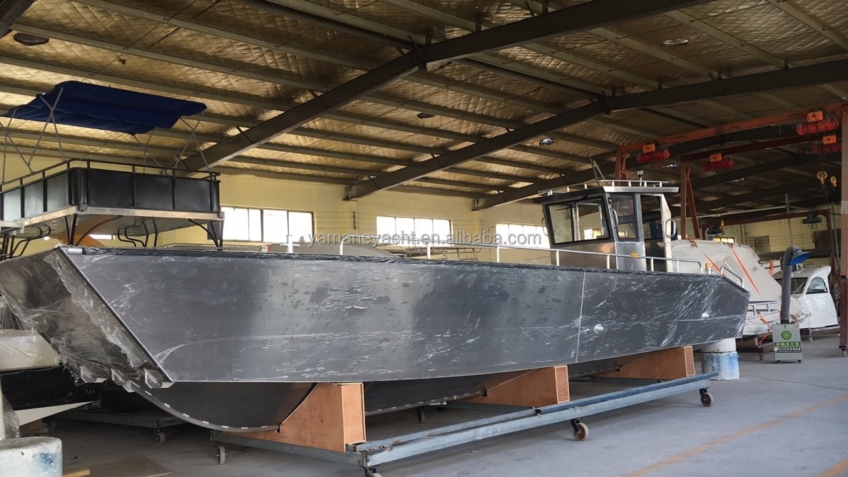 33ft Aluminum Cabin Yacht Landing Craft Boat Work Cargo Barge Fishing Vessels Ships For Sale