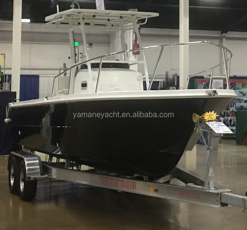 Outboard Engine Customized Color 24Ft China Fiberglass Fishing Boat For Sale Malaysia