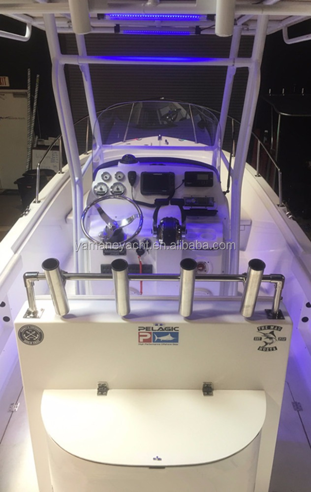 Outboard Engine Customized Color 24Ft China Fiberglass Fishing Boat For Sale Malaysia