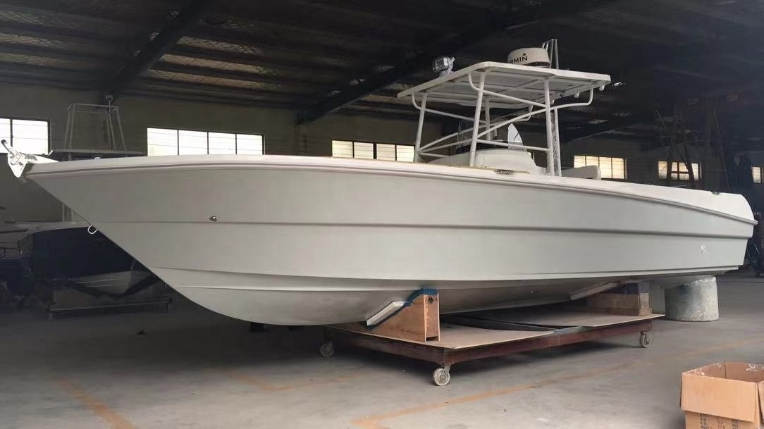 8.5M 28ft  Fiberglass Center Console Fishing Yacht Speed Sports Tuna Boat For Sale