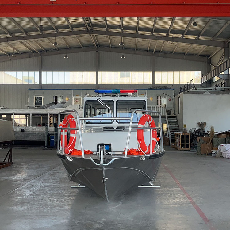 OEM chinese manufacture aluminum patrol boat pilot boat Rescue boat with motor for sale