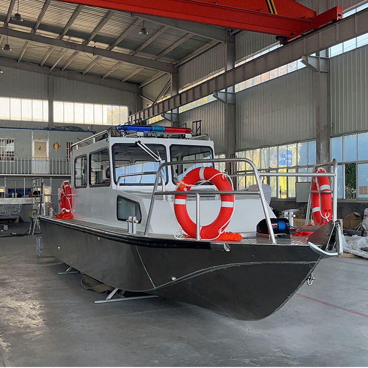 OEM chinese manufacture aluminum patrol boat pilot boat Rescue boat with motor for sale