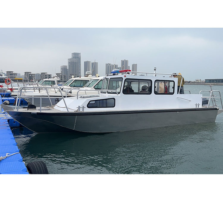 OEM chinese manufacture aluminum patrol boat pilot boat Rescue boat with motor for sale