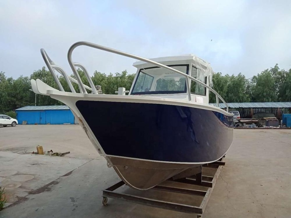 19ft 5.8m professional enclosed windshield sports fishing aluminum boat made in china