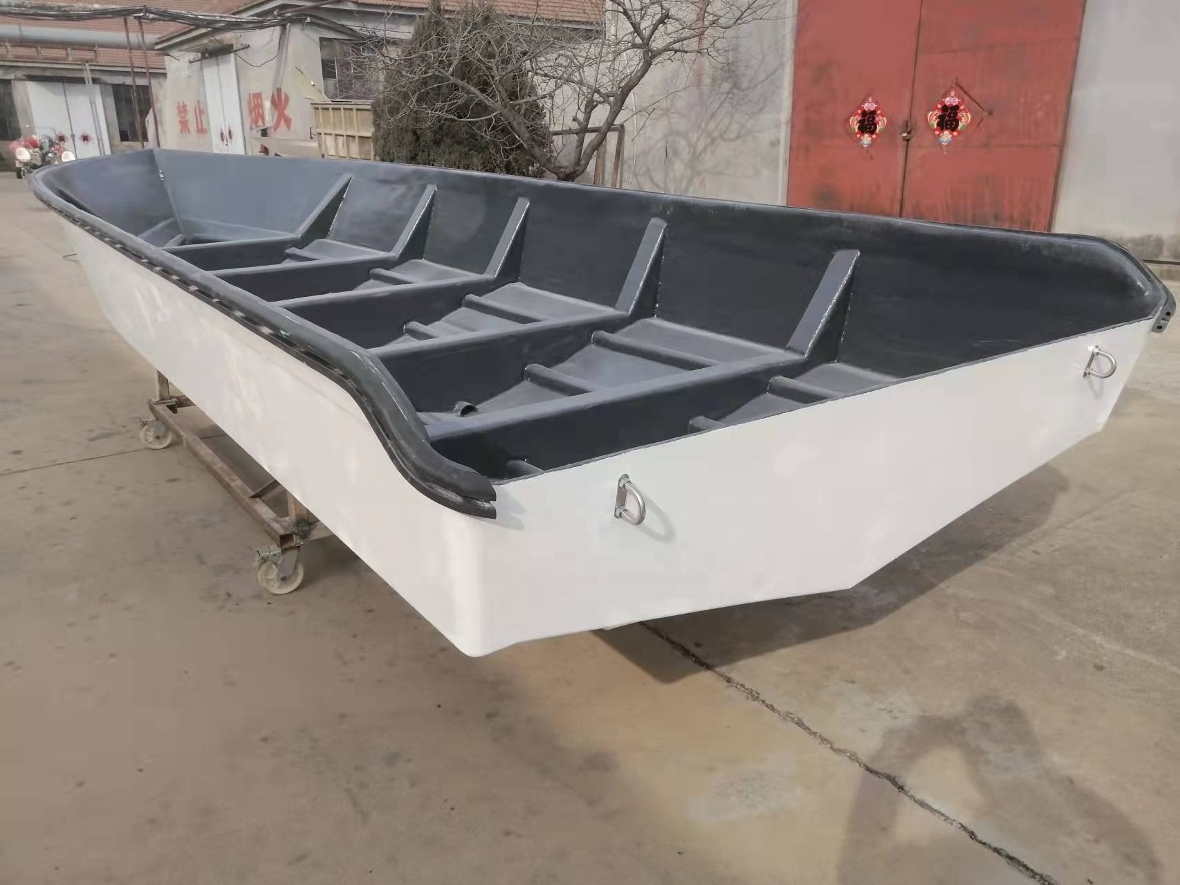 6.9m 23ft Cheap Fiberglass River Panga Boat Rescue Boat For Sale