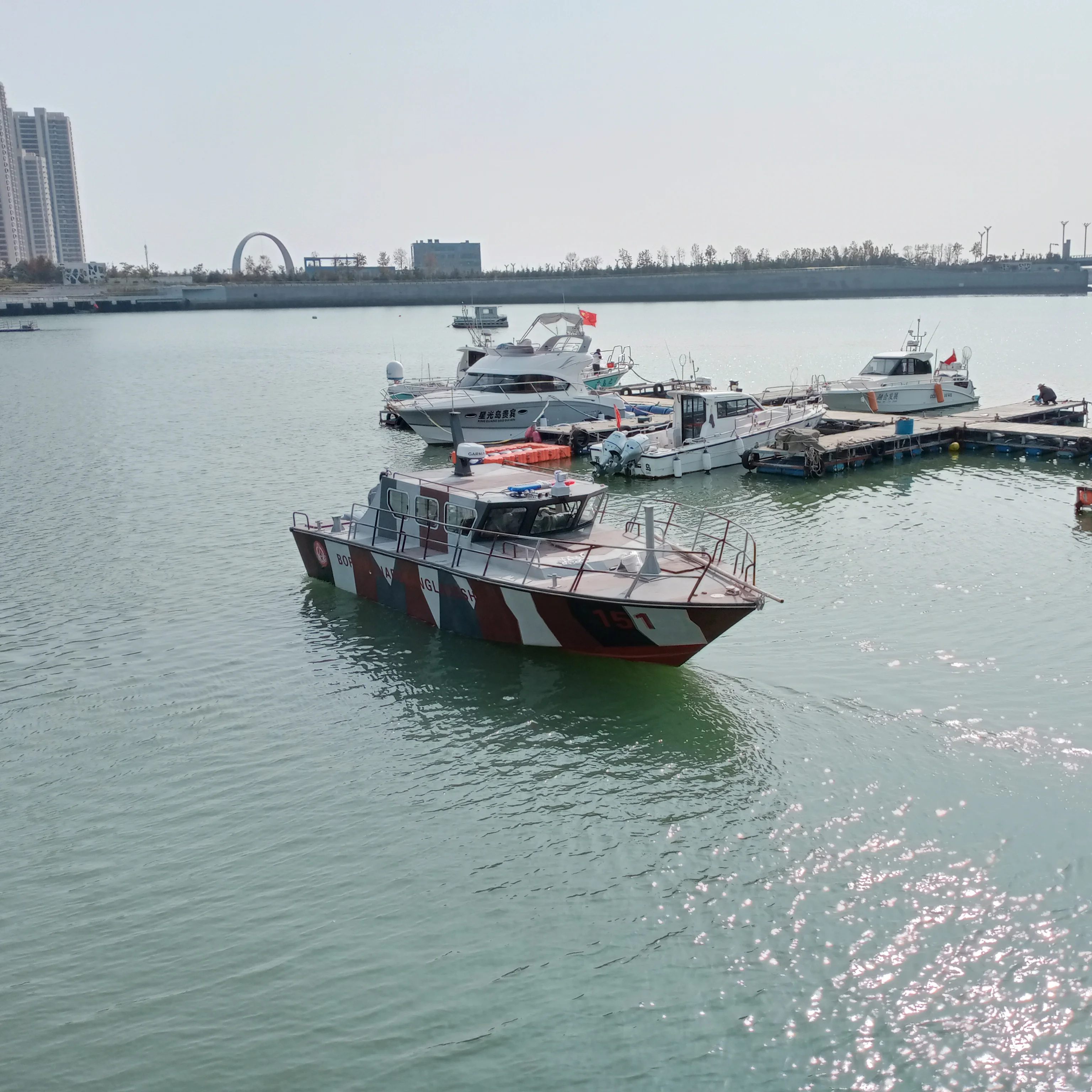 38ft Aluminum Cabin Luxury Patrol Ambulance Boat For Sale