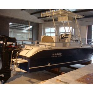 24ft Fiberglass Fishing Boat Center Console Yacht With T-top For Sale