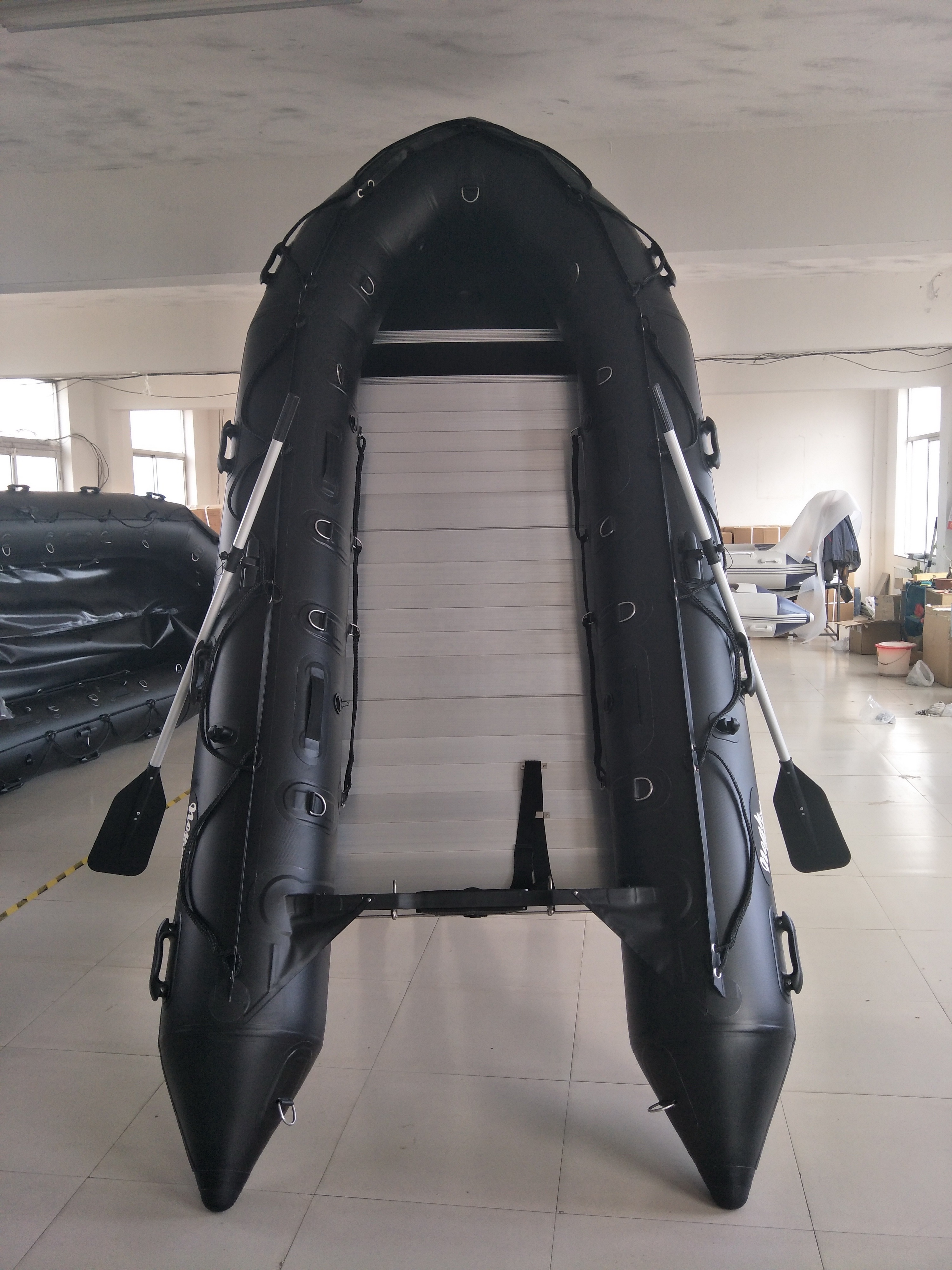 4.6m 15.3feet Inflatable Life Raft with Aluminum Floor for rescue in 1.2mm Black PVC