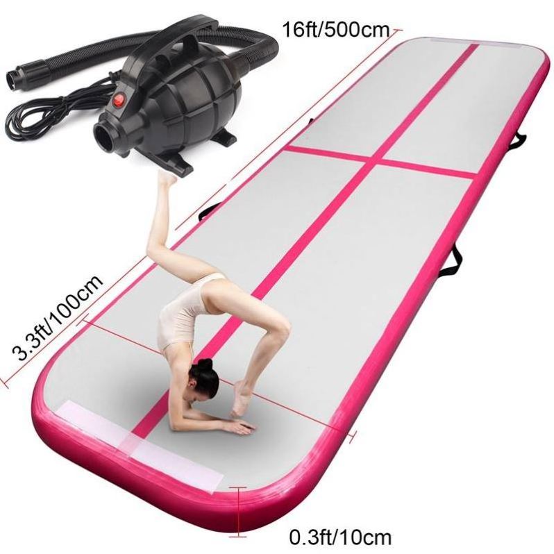 giant size 6m/8m/10m/12m/15m/20m inflatable air track Gymnastics Factory Custom Logo Tumbling Mat Air Floor airtrack