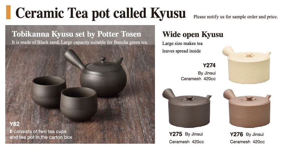 Kyusu Hot japanese porcelain teapot kettle with lid