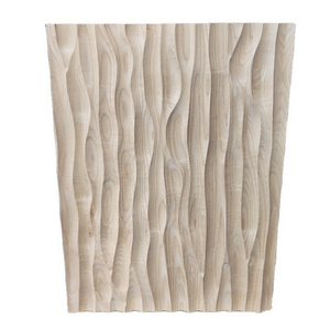 Villa Parapet Solid Wood Decorative Three-Dimensional Relief Background Wall Panel 0826