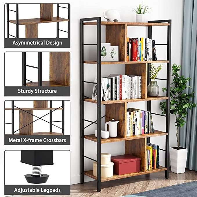 Metal Frame Standing Book Shelf