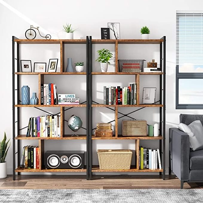 Metal Frame Standing Book Shelf