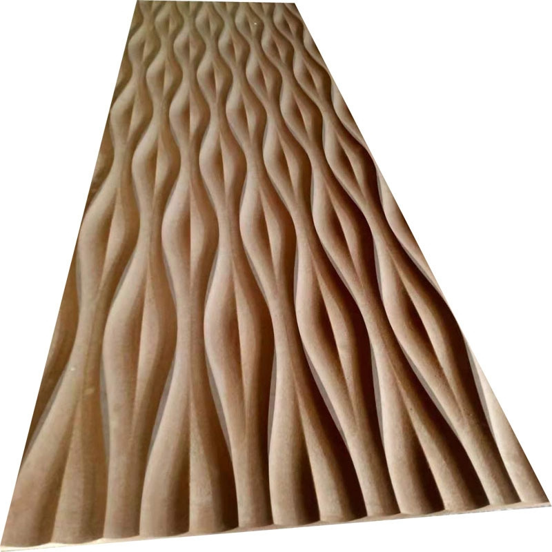 Hotel Interior Decoration 3D Wave Grille Wall Panel