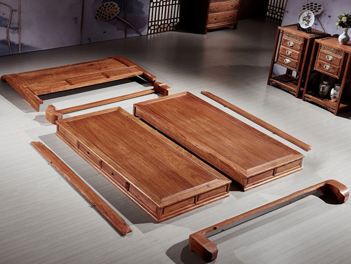 Modern New Chinese Style Solid Wood Bed