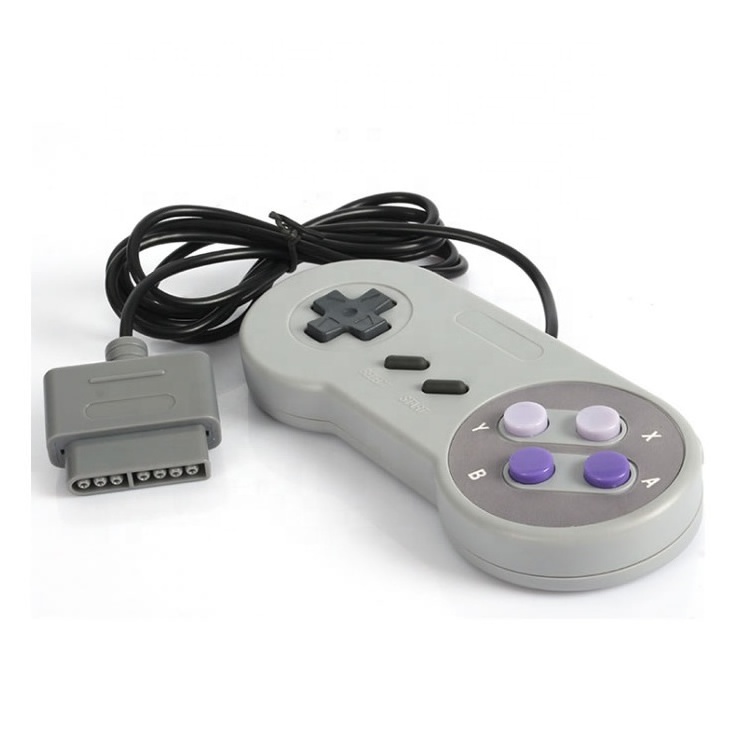 New 16 Bit Controller For Super Nintendo SNES System Console Gamepad