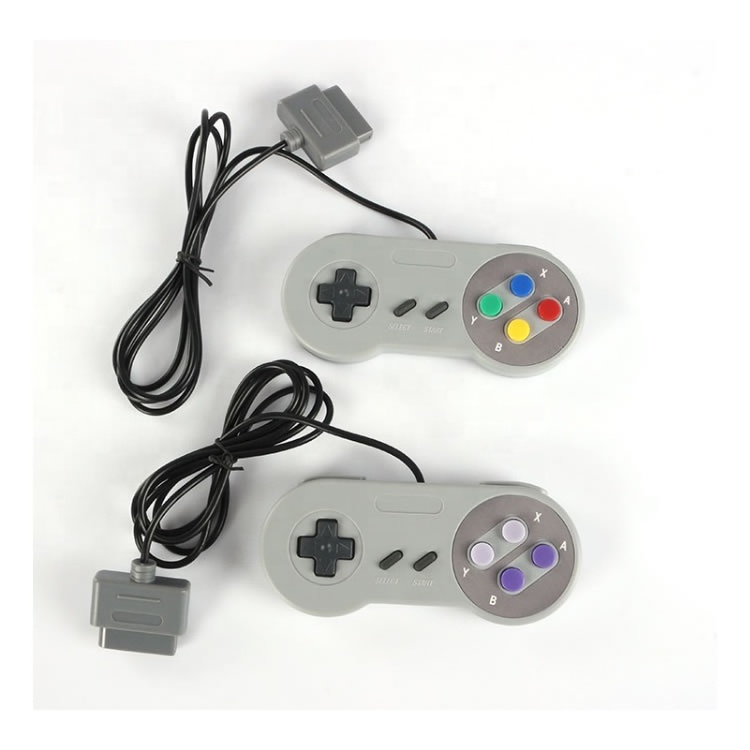 New 16 Bit Controller For Super Nintendo SNES System Console Gamepad