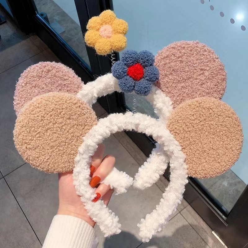 Plush Mouse Ears Hair Hoop Hairbands Headband Hair Accessories Women Girl Baby Toys Costume Headband Cosplay Gift