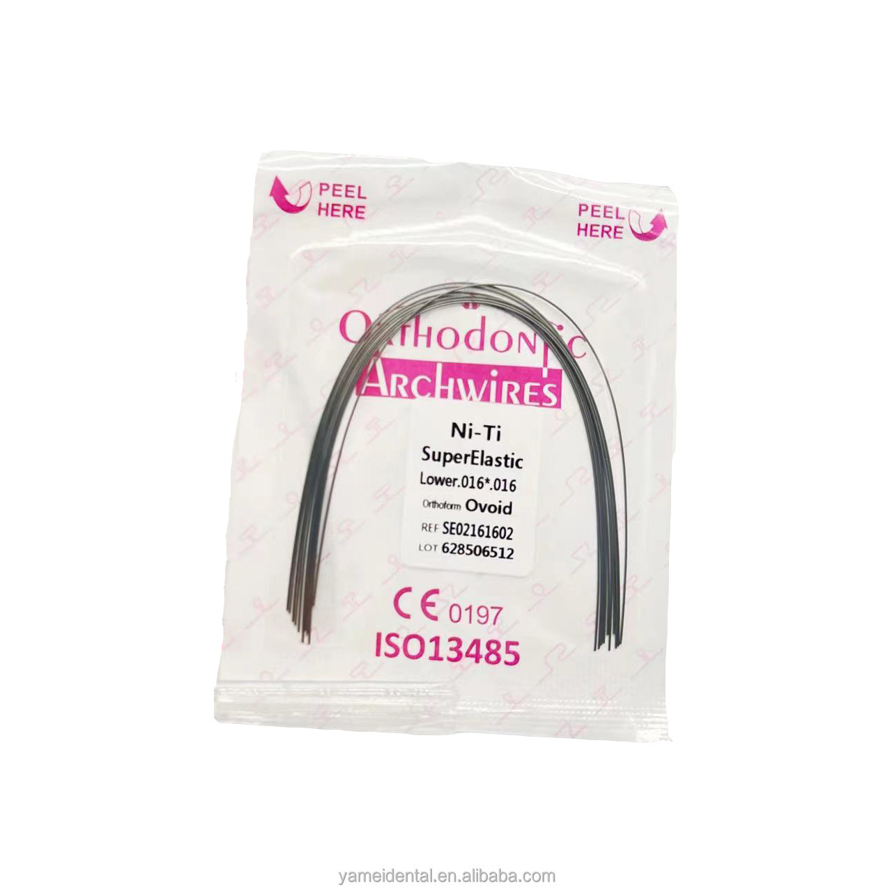 Yamei Orthodontic Archwire Dental Orthodontic NITI Wires Dental 5 Meters NITI Archwire Straight Wires for Ortho Braces