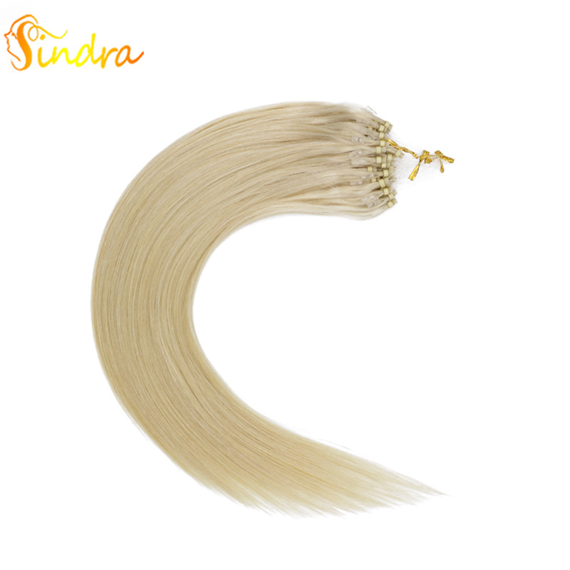 Yamei Virgin Brazilian Hair Micro Ring Links Loop Beads Hair Extensions 100% Real Human Hair Golden Blonde