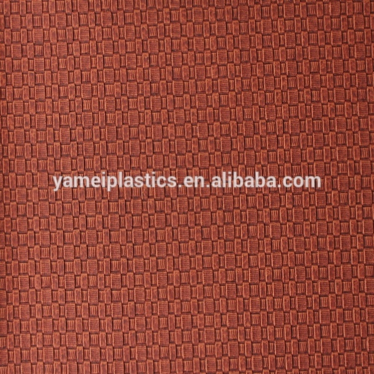 Embossed pvc artificial leather for decoration