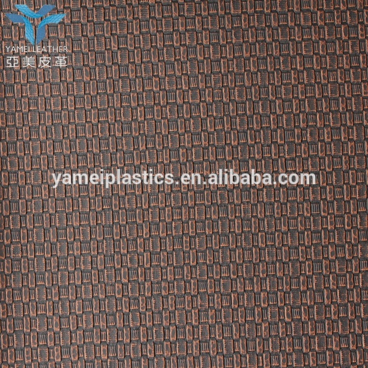 Embossed pvc artificial leather for decoration