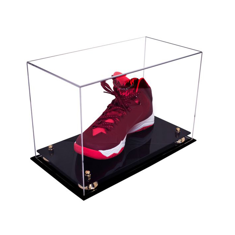 Luxury Sneaker Plexiglass Box Rotating  Clear Acrylic Shoe Case Display Stand