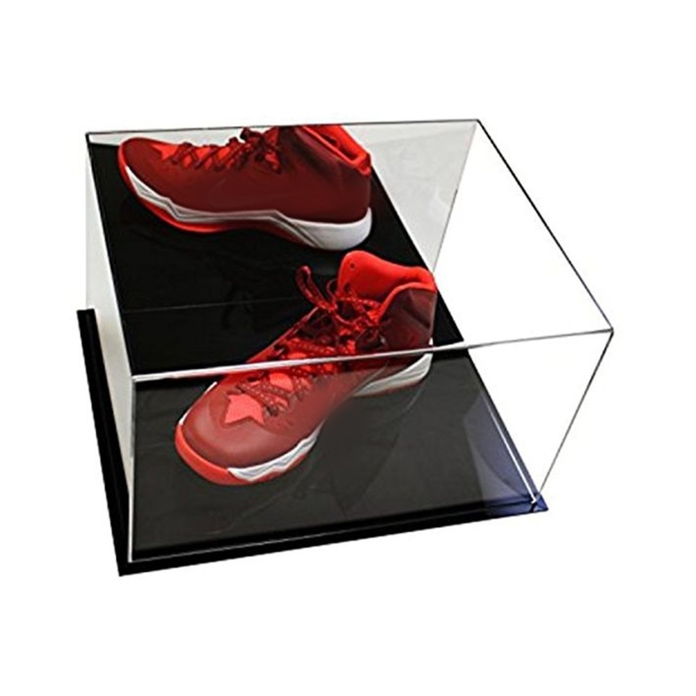 Luxury Sneaker Plexiglass Box Rotating  Clear Acrylic Shoe Case Display Stand