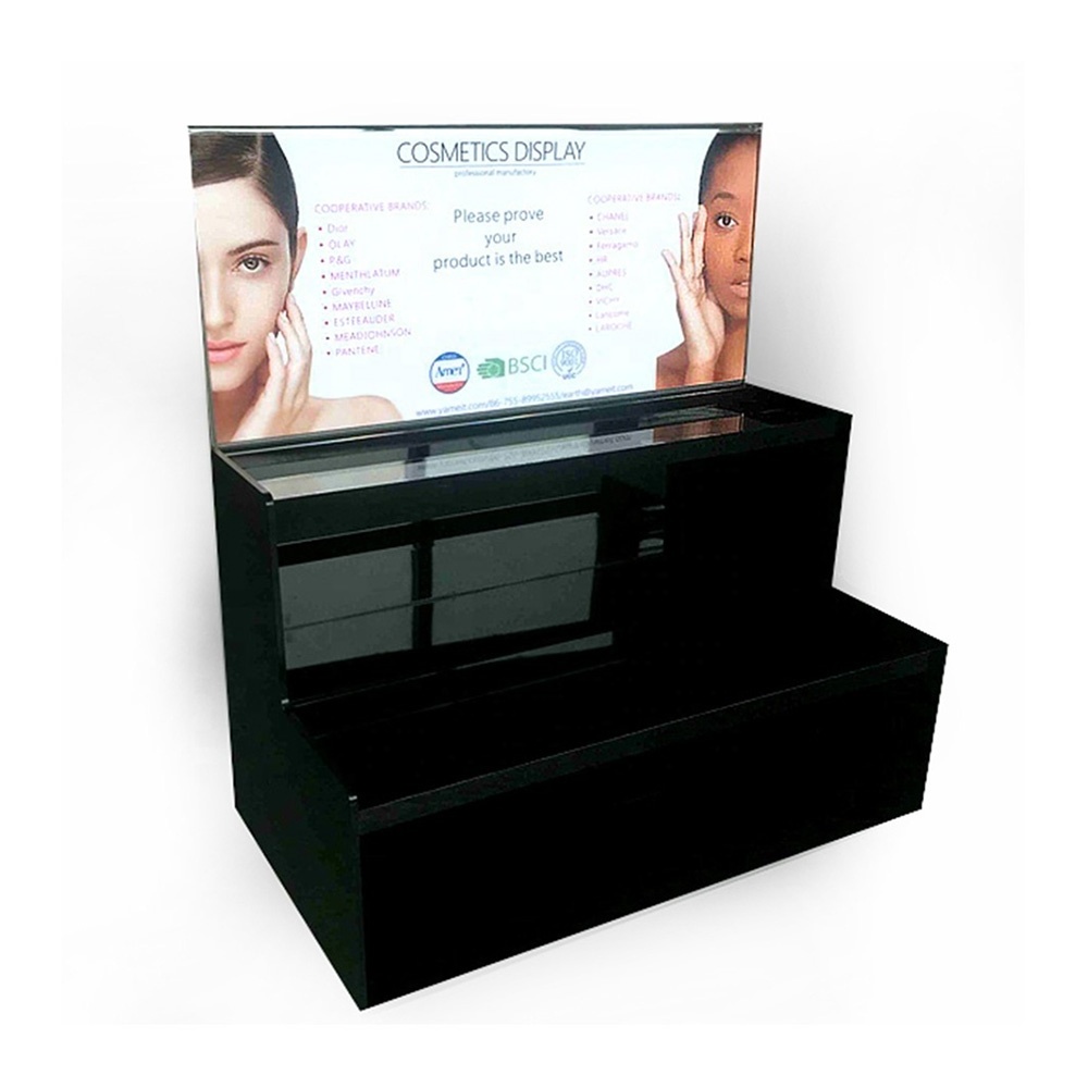 Acrylic eyelashes Products Display Stand Customized Acrylic Cosmetics Display Stand with Logo