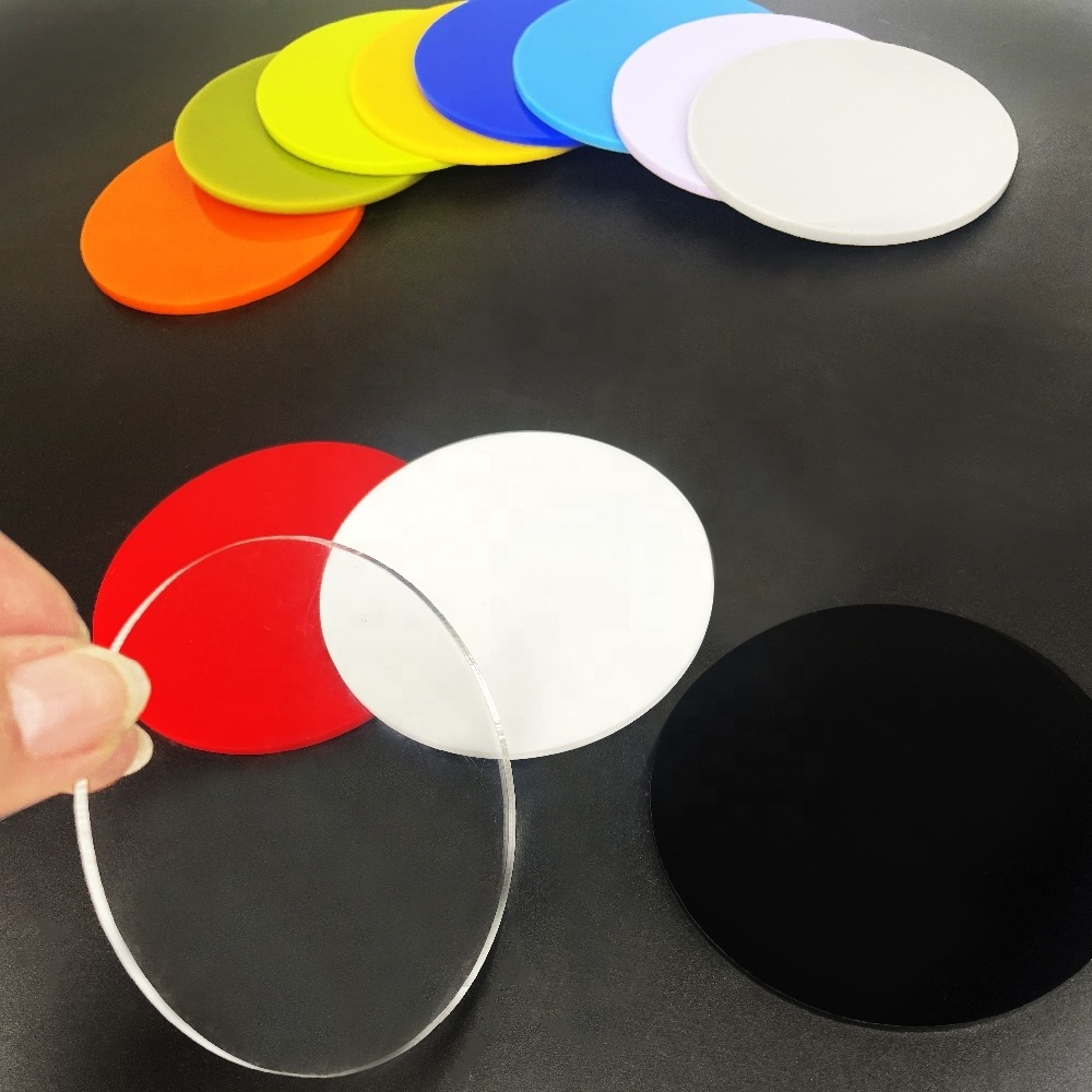 Clear Acrylic Circles Blanks Round Circle Plastic Disc Acrylic Sheet Blank for Valentines Easter Ornament DIY Craft Acrylic Disk