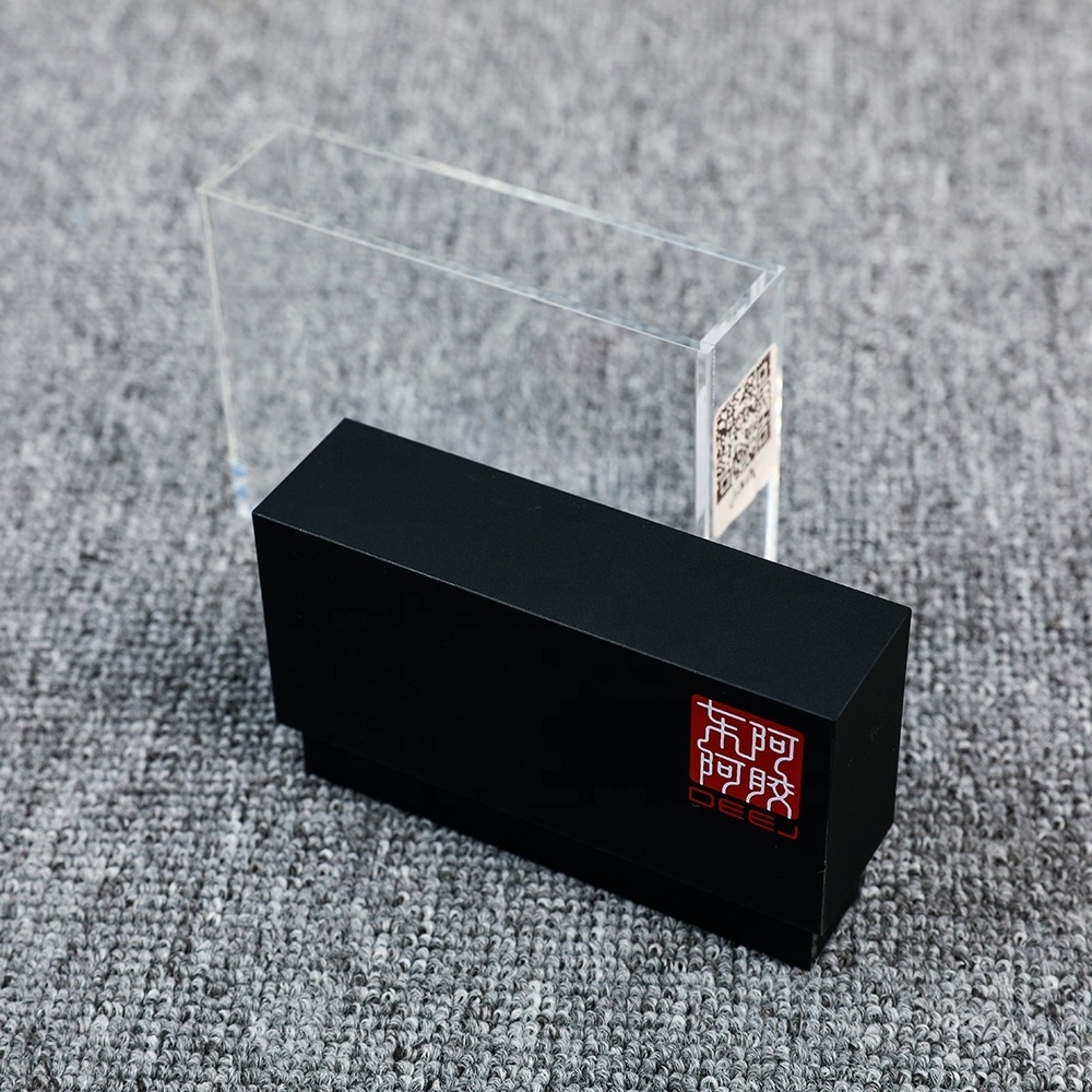 New Design Acrylic Clear Dustproof Display Storage Box With Lid For food health care Candy Keepsakes Luxury Square Gift Box