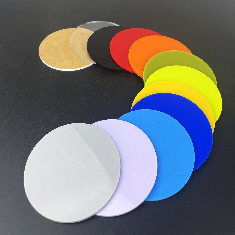 Clear Acrylic Circles Blanks Round Circle Plastic Disc Acrylic Sheet Blank for Valentines Easter Ornament DIY Craft Acrylic Disk