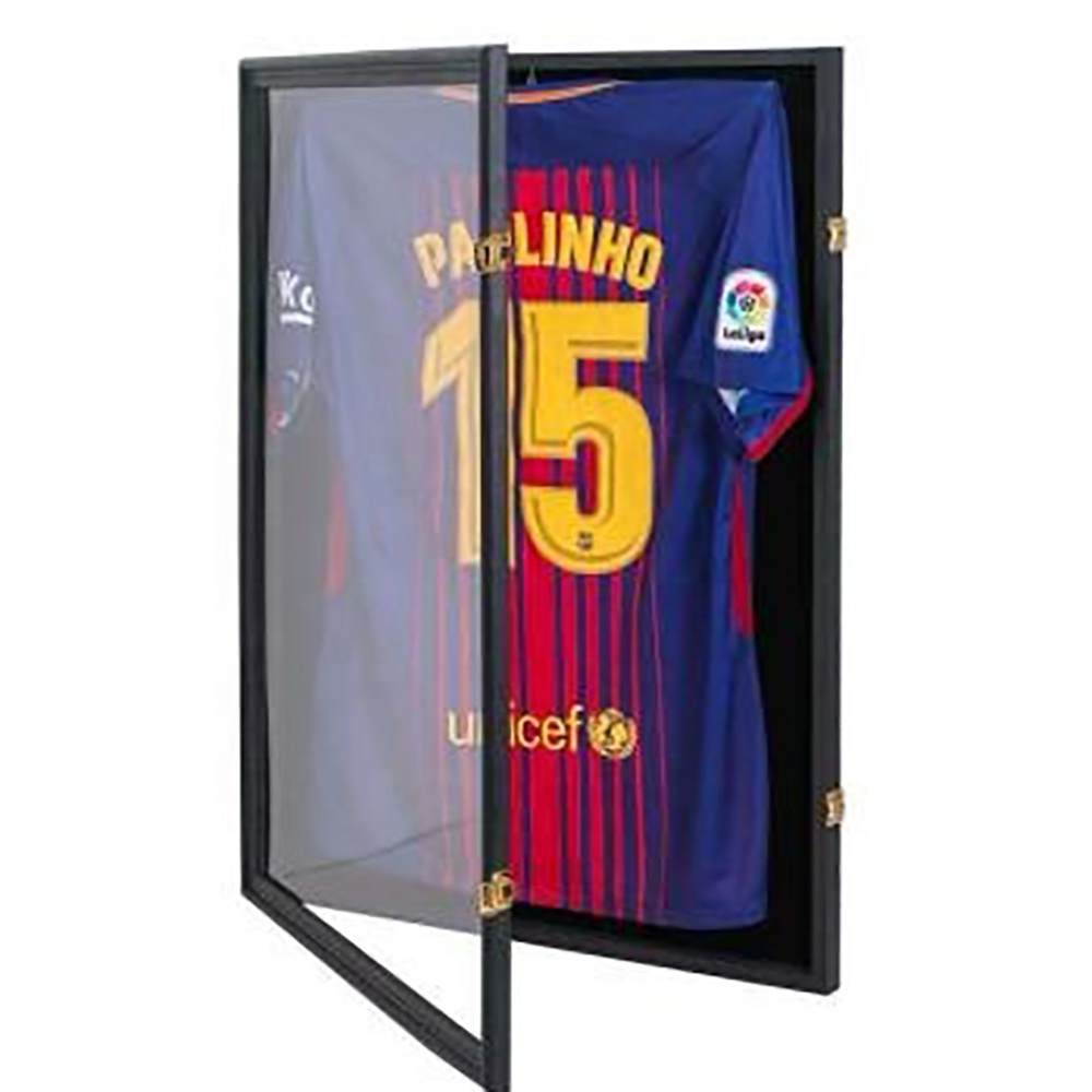 Hot sale high-end wall mounted locking acrylic sports frame box jersey display case