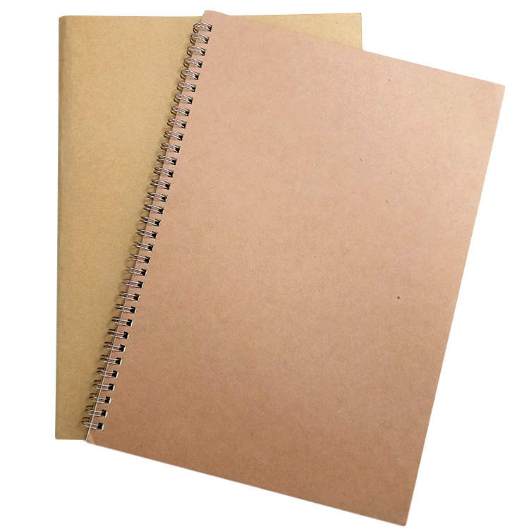 custom kids school stationary supplies a4 300 pages kraft paper notebook sketchbook for drawing