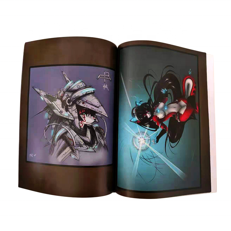 custom printed full colour english cartoon adults sexy manga comics books