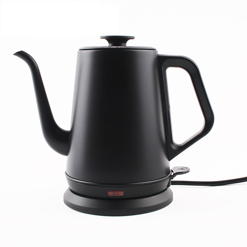 Retro Green Light Luxury Electric Kettle Stainless Steel Tea Brewing Teakettle Long Mouth Automatic Boiling Water Kettles