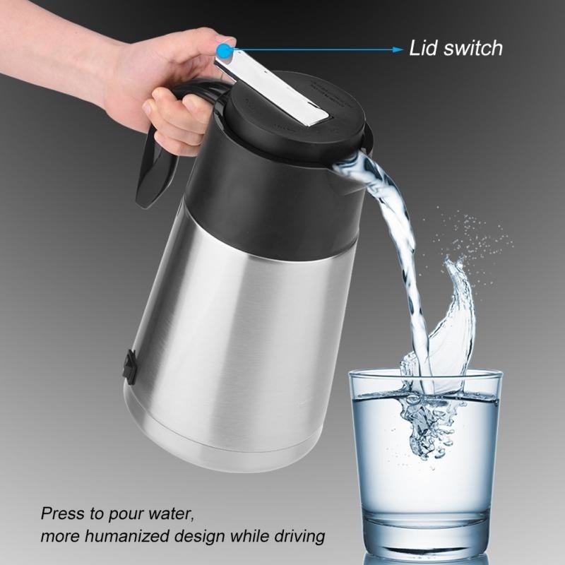 Car Kettle 12/24V Portable Teapots Electric Water Kettle Tourist Heating Cup Stainless Steel Water Boiler In The Car Truck