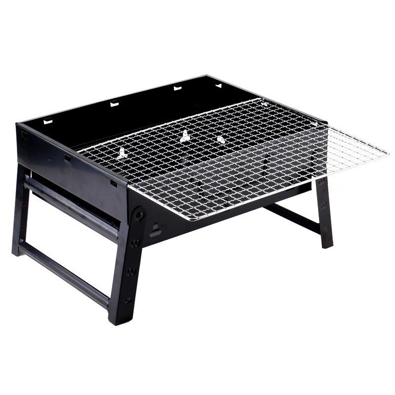 Portable Outdoor Barbecue Grill 430 Stainless Steel Folding BBQ Charcoal Grills for Camping Pinnic Kebab Barbecue Oven