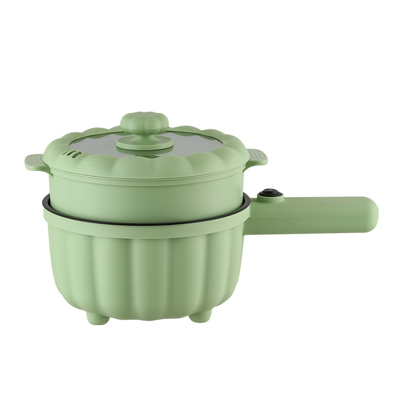 220V Electric Cooker Multi-Function All-In-One Pot Double Layer Home Noodle Cooker Non-Stick Pot Portable Electric Hot Pot 2L