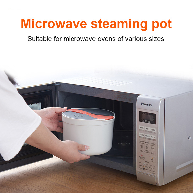 Creative Microwave Oven Rice Cooker Portable Food Container Multifunction Steamer Rice Cooker Bento Lunch Box Food Cooker